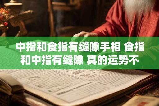 中指和食指有缝隙手相 食指和中指有缝隙 真的运势不好吗