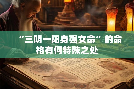 “三阴一阳身强女命”的命格有何特殊之处