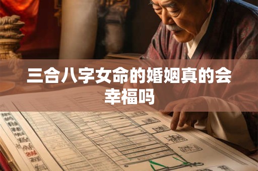 三合八字女命的婚姻真的会幸福吗