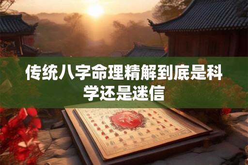 传统八字命理精解到底是科学还是迷信