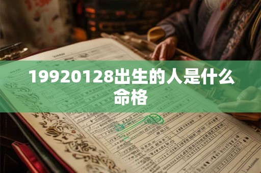 19920128出生的人是什么命格