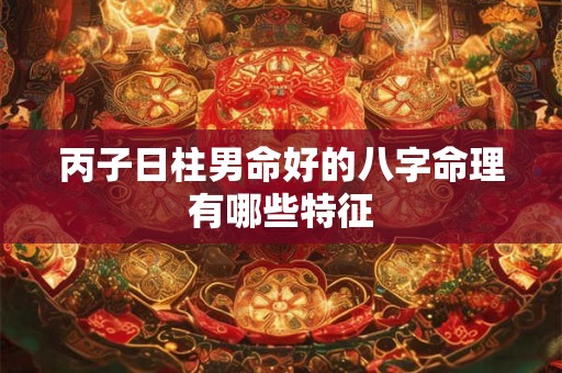 丙子日柱男命好的八字命理有哪些特征