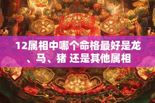 12属相中哪个命格最好是龙、马、猪 还是其他属相
