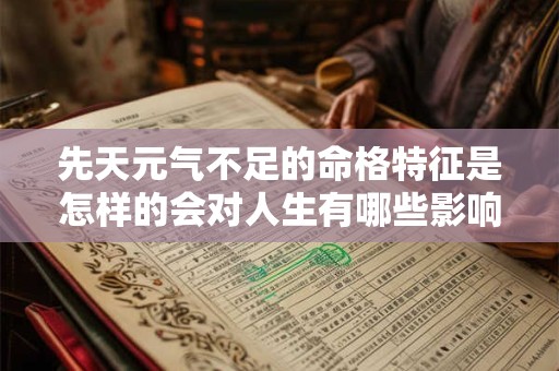 先天元气不足的命格特征是怎样的会对人生有哪些影响