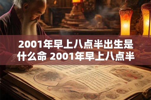 2001年早上八点半出生是什么命 2001年早上八点半出生是什么命格男