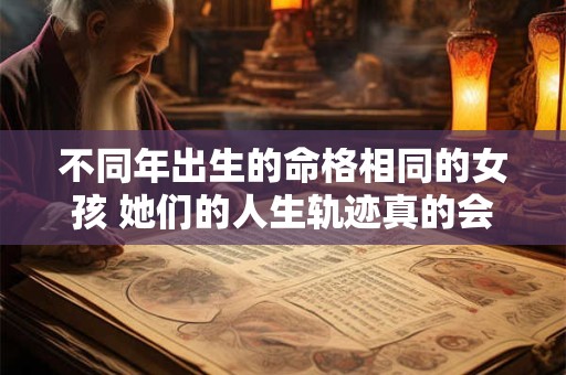 不同年出生的命格相同的女孩 她们的人生轨迹真的会一样吗