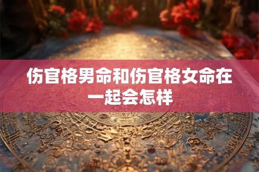 伤官格男命和伤官格女命在一起会怎样