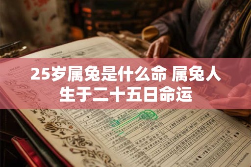 25岁属兔是什么命 属兔人生于二十五日命运