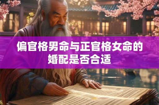 偏官格男命与正官格女命的婚配是否合适
