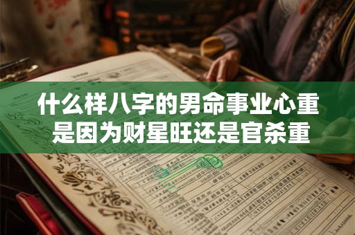 什么样八字的男命事业心重 是因为财星旺还是官杀重