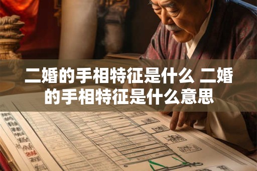 二婚的手相特征是什么 二婚的手相特征是什么意思