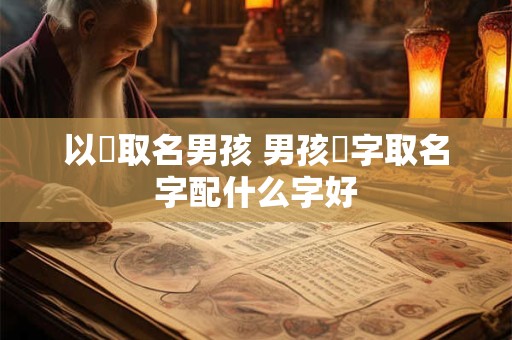 以祎取名男孩 男孩祎字取名字配什么字好