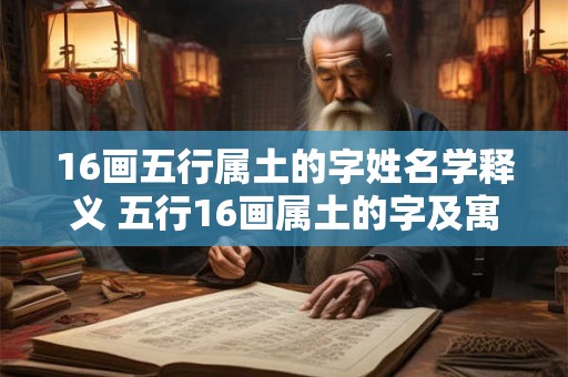 详细阅读:16画五行属土的字姓名学释义 五行16画属土的字及寓意 16画五行属土的字姓名学释义 五行16画属土的字及寓意