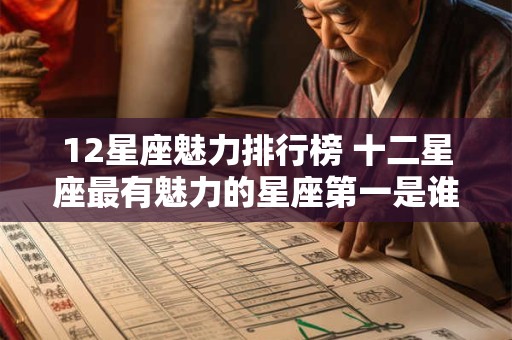 12星座魅力排行榜 十二星座最有魅力的星座第一是谁