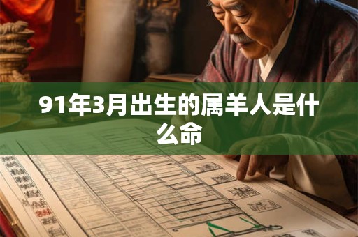 91年3月出生的属羊人是什么命