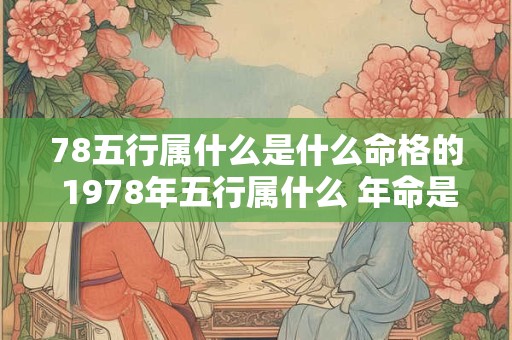 78五行属什么是什么命格的 1978年五行属什么 年命是什么 78五行属什么是什么命格的 1978年五行属什么 年命是什么