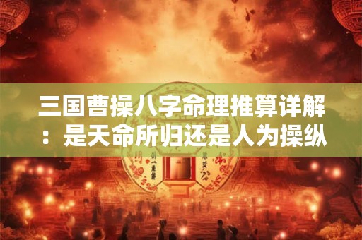 三国曹操八字命理推算详解:是天命所归还是人为操纵 三国曹操八字命理推算详解:是天命所归还是人为操纵