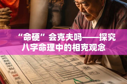 “命硬”会克夫吗——探究八字命理中的相克观念