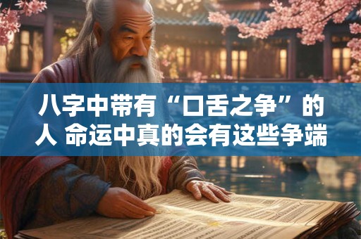 八字中带有“口舌之争”的人 命运中真的会有这些争端吗
