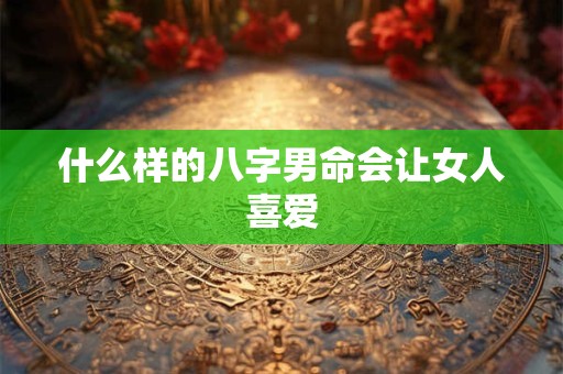 什么样的八字男命会让女人喜爱 什么样的八字男命会让女人喜爱