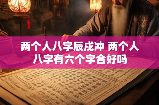 两个人八字辰戌冲 两个人八字有六个字合好吗