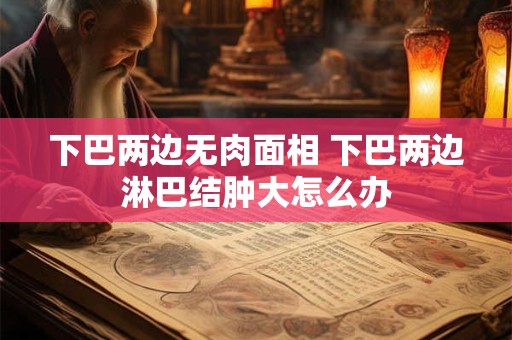 下巴两边无肉面相 下巴两边淋巴结肿大怎么办