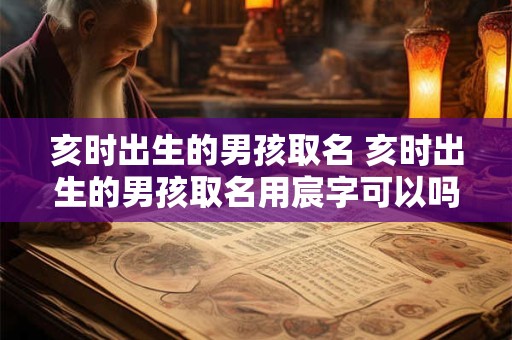 亥时出生的男孩取名 亥时出生的男孩取名用宸字可以吗
