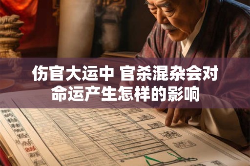 伤官大运中 官杀混杂会对命运产生怎样的影响