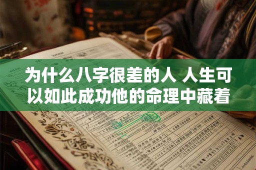 为什么八字很差的人 人生可以如此成功他的命理中藏着怎样的奥秘