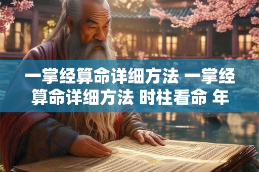 一掌经算命详细方法 一掌经算命详细方法 时柱看命 年柱看