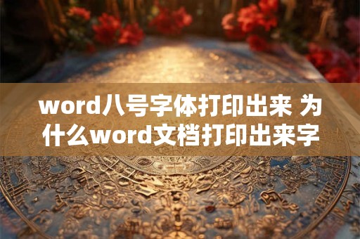 word八号字体打印出来 为什么word文档打印出来字体格式会变化