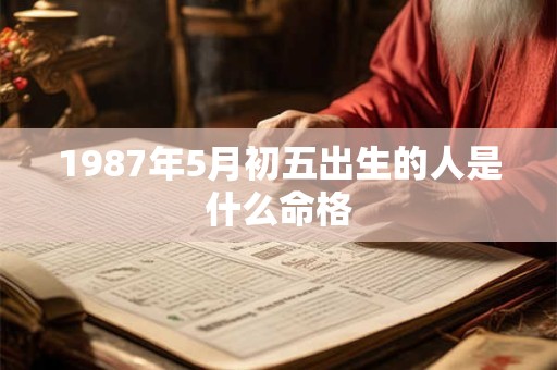 1987年5月初五出生的人是什么命格