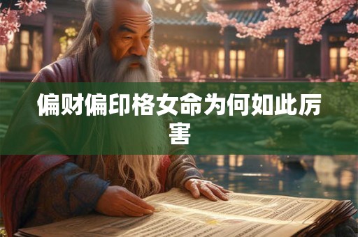 偏财偏印格女命为何如此厉害