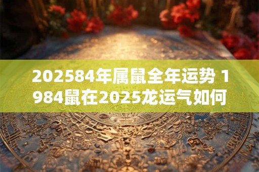 202584年属鼠全年运势 1984鼠在2025龙运气如何