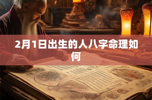 2月1日出生的人八字命理如何