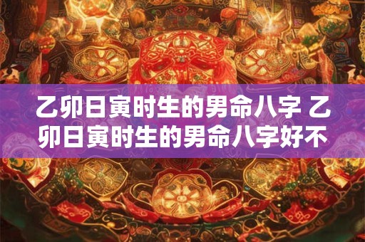 乙卯日寅时生的男命八字 乙卯日寅时生的男命八字好不好