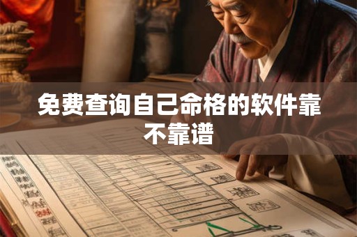 免费查询自己命格的软件靠不靠谱