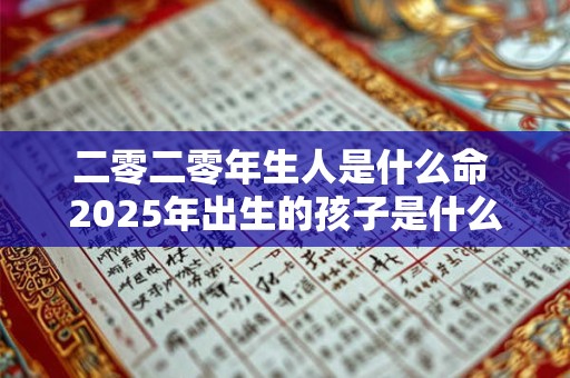 二零二零年生人是什么命 2025年出生的孩子是什么命