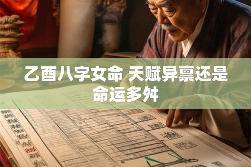 乙酉八字女命 天赋异禀还是命运多舛