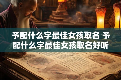 予配什么字最佳女孩取名 予配什么字最佳女孩取名好听