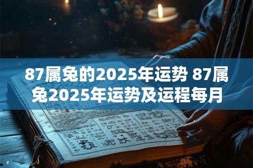 87属兔的2025年运势 87属兔2025年运势及运程每月运程