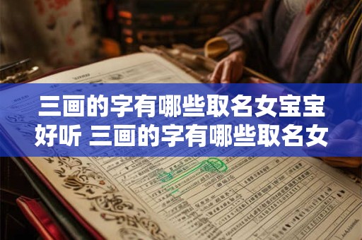三画的字有哪些取名女宝宝好听 三画的字有哪些取名女宝宝好听的名字