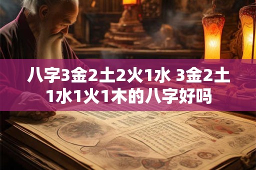 八字3金2土2火1水 3金2土1水1火1木的八字好吗