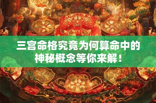 三宫命格究竟为何算命中的神秘概念等你来解！