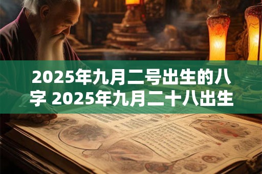 2025年九月二号出生的八字 2025年九月二十八出生男孩