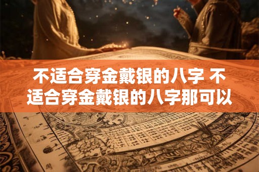 不适合穿金戴银的八字 不适合穿金戴银的八字那可以带啥