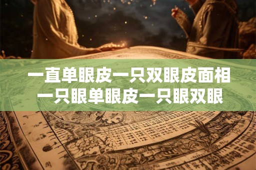 一直单眼皮一只双眼皮面相 一只眼单眼皮一只眼双眼皮是怎么回事 一直单眼皮一只双眼皮面相 一只眼单眼皮一只眼双眼皮是怎么回事