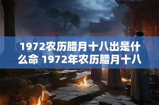 1972农历腊月十八出是什么命 1972年农历腊月十八是阳历几号