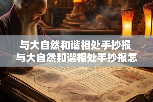 与大自然和谐相处手抄报 与大自然和谐相处手抄报怎么画