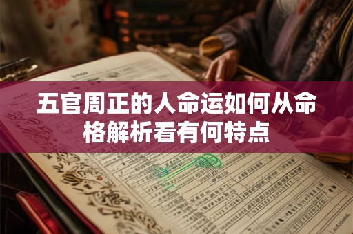 五官周正的人命运如何从命格解析看有何特点